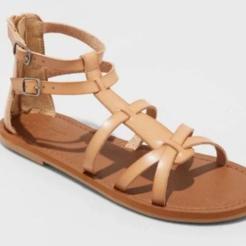 Universal Thread Alva Gladiator Sandals - Tan - Womens 7.5 - NEW - Picture 5 of 5